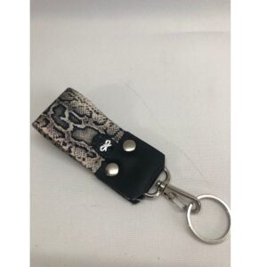 Llaveros de cinta con cuero