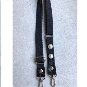 Correa Black con perlas fina