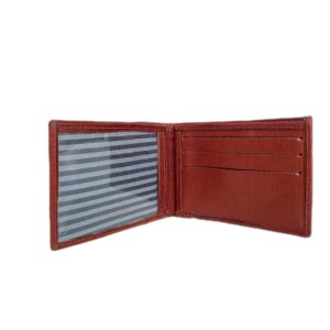 Billetera simple 101 cuero vacuno premium con protección Rfid