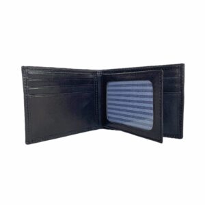 Billetera con volante central 130 cuero vacuno premium con protección Rfid