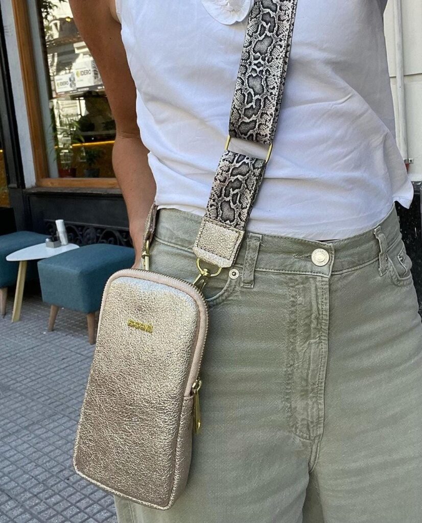 Small bag dorado y plateado 6320