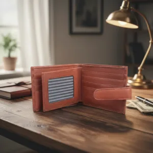 Billetera con rabillo 204 cuero vacuno premium con protección Rfid