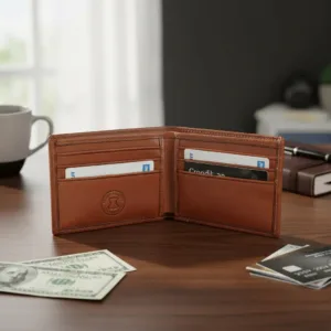 BILLETERA 111 cuero vacuno premium con protección RFID