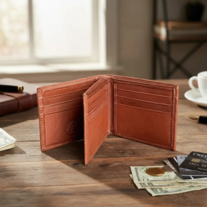 Billetera 122 cuero vacuno premium con protección RFID