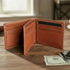 BILLETERA 111 cuero vacuno premium con protección RFID